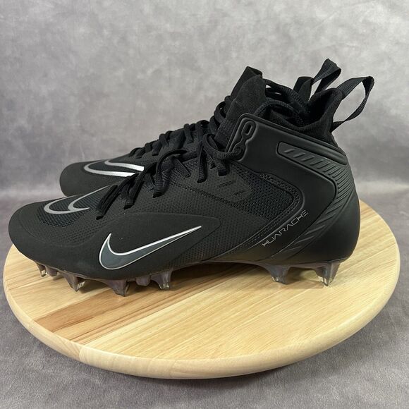 Nike Alpha Huarache 8 Elite LAX Black Lacrosse Cleat CW4447-001 Mens Size 10.5 main image 5